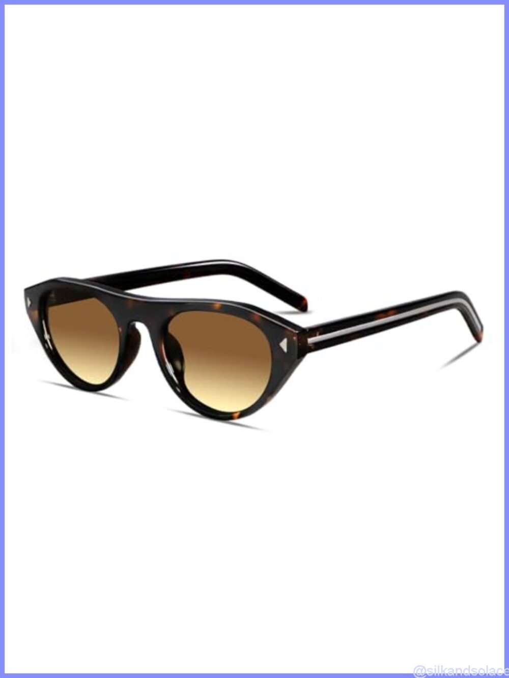 Retro Oval Sunglasses UV400 Protection Lightweight Full Frame Unisex